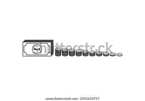 Mexico Currency Symbol Mexican Peso Icon Stock Vector (Royalty Free ...