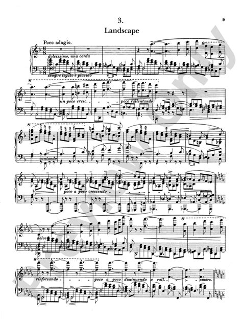 Liszt: Transcendental Etudes (Volume I): 3. Landscape, in F Major Part - Digital Sheet Music ...