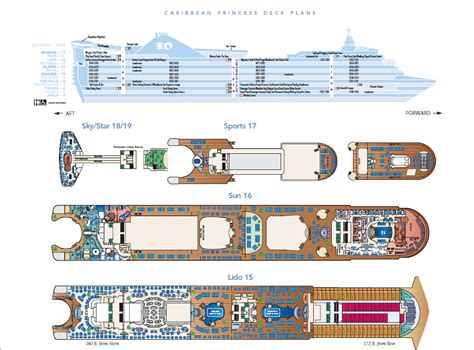 Caribbean Princess Deck Plan