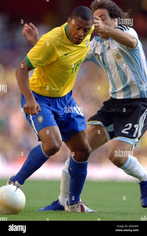 Soccer - International Friendly - Argentina v Brazil - Emirates Stadium Stock Photo - Alamy