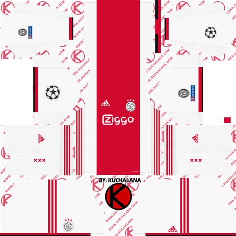 AFC Ajax 2019/2020 Kit - Dream League Soccer Kits | Dream League Soccer ...