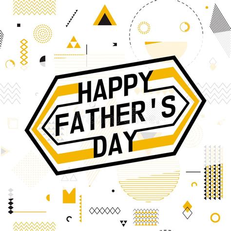 Happy Fathers Day Wishes Design Vector Background. Fashion Father ...