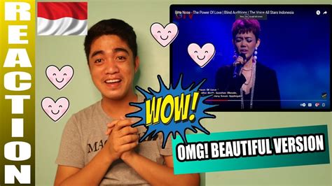[REACTION🇵🇭] Rina Nose - The Power Of Love | Blind Auditions | The Voice All Stars Indonesia ...