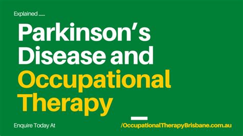 Parkinson's Disease and Occupational Therapy - Occupational Therapy ...