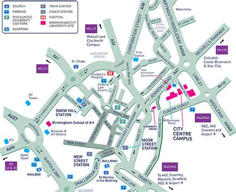 Our facilities and campus - Maps and directions - Birmingham School of Architecture and Design ...