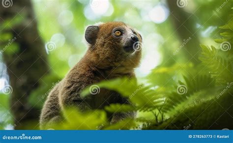 Greater Bamboo Lemur in the Forest Stock Illustration - Illustration of soft, macaque: 278263773