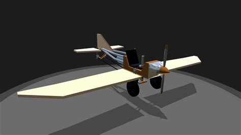 SimplePlanes | mechanical wing warping monoplane for challenge