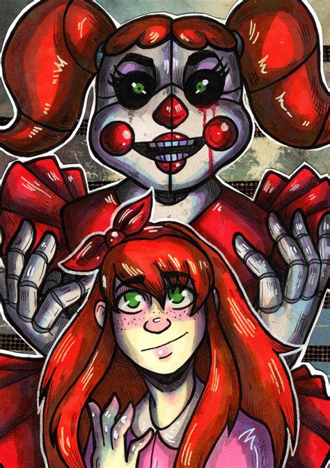 FNAF Circus Baby and Elizabeth Afton 5x7in Art Print - Etsy UK