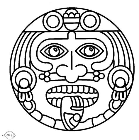 Arte Azteca Para Colorear Aztec Symbols Mayan Symbols Mayan Art | The ...