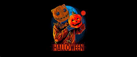 Halloween scarecrow Wallpaper 4K, Scary, Halloween Pumpkin