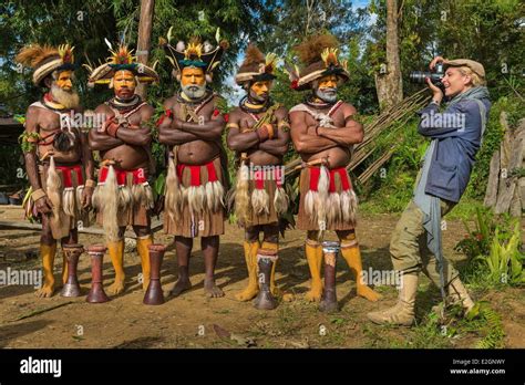 Papua New Guinea Southern Highlands Province Tari region Huli tribe ...