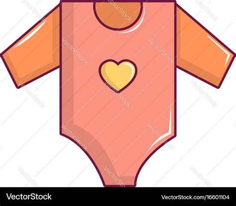 Baby girl clothes icon cartoon style Royalty Free Vector