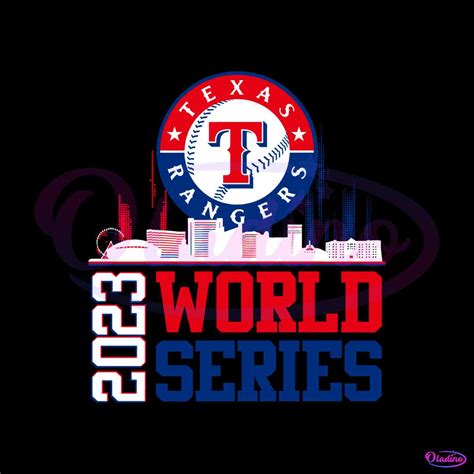 Rangers World Series 2023 Champions SVG File For Cricut