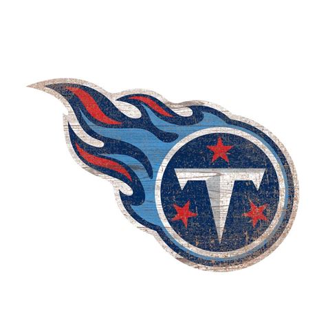 Adventure Furniture NFL Indoor Tennessee Titans Distressed Logo Cutout ...