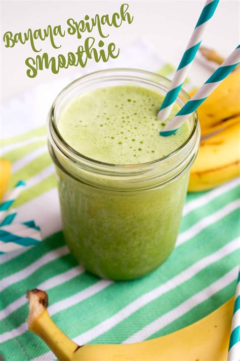 Banana Spinach Smoothie | Green Smoothie Recipe