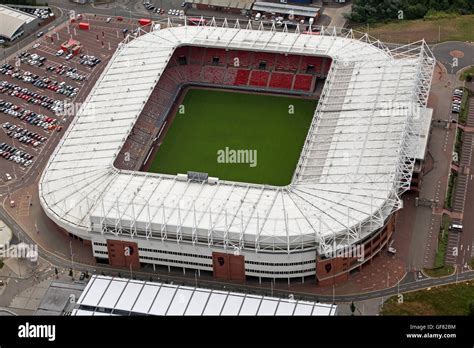 aerial view of Sunderland AFC Stadium of Light, UK Stock Photo - Alamy