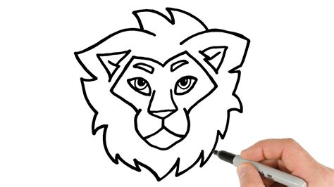 How to Draw Lion Head | Cartoon Drawing | Easy Tutorial - YouTube