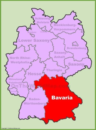 Bavaria Maps | Germany | Maps of Bavaria (Bayern)