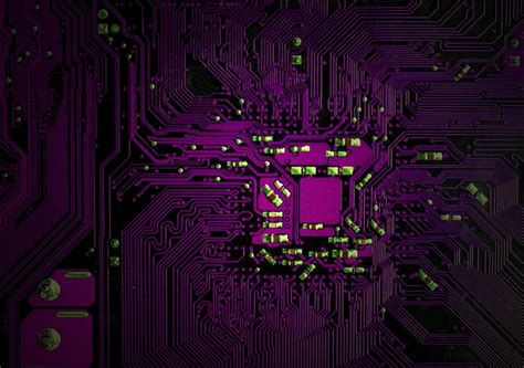 Download Purple Technology Circuit HD Wallpaper