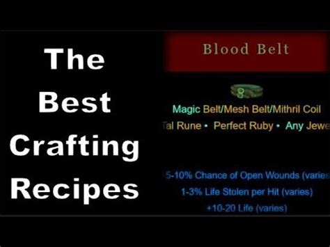 Diablo 2: The Best Crafting Recipes You Should Know - YouTube