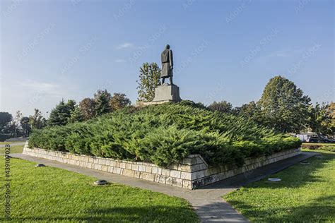 View of George (Djordje) Petrovic-Karadjordje monument (1979) - bronze ...