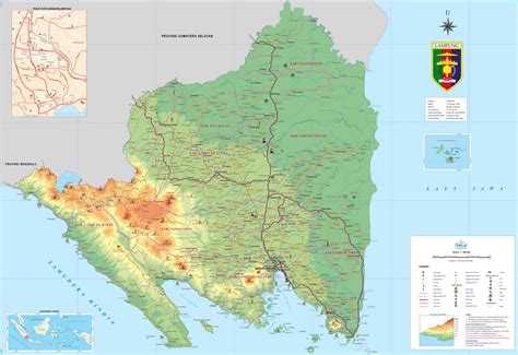 Peta Lampung Lengkap Beserta Keterangan dan Gambarnya | Lensa Budaya