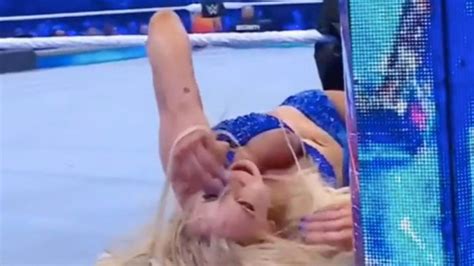 "That's so unfortunate" Charlotte Flair suffers 'nip-slip' wardrobe malfunction once again ...