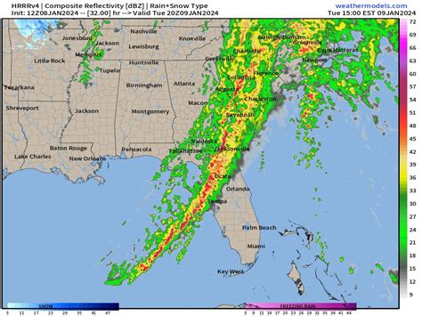 Squall line timing for tomorrow... - Mike's Weather Page