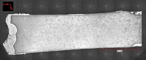 Nital-etched longitudinal area of stagnant sample number 107, submerged... | Download Scientific ...