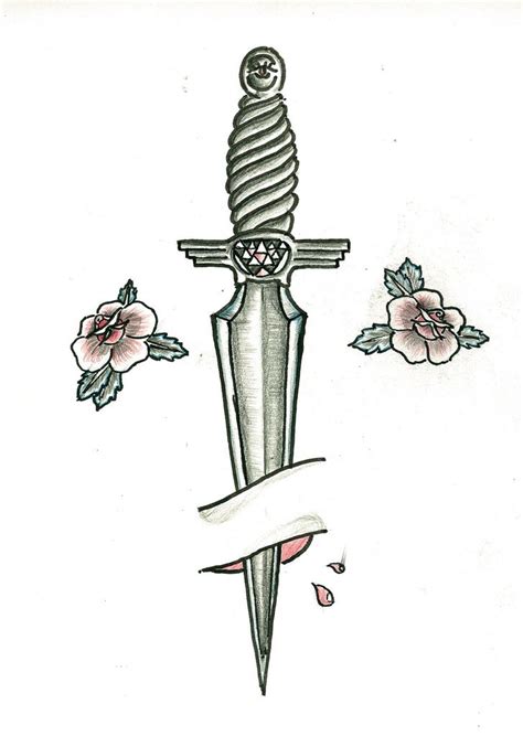 Pin on Dagger tattoos & artwork