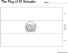 Loudlyeccentric: 31 El Salvador Flag Coloring Pages