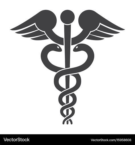 Caduceus icon Royalty Free Vector Image - VectorStock