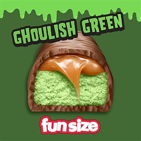 TWIX Ghoulish Green Caramel Cookie Fun Size Halloween Chocolate Bars, 9 ...