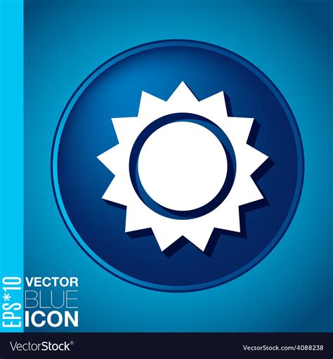 Sun the weather icon Royalty Free Vector Image