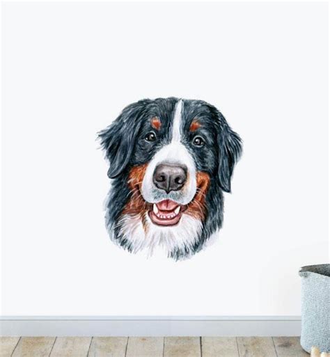 Bernese Mountain Dog Wall Sticker Decal Dogs and Pets Wall - Etsy