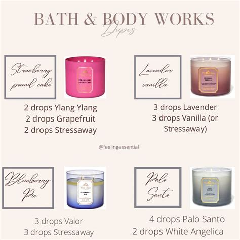 Bath and Body works diffuser blends | Essential oil candle blends ...