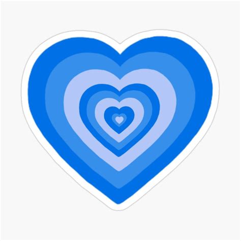 "Blue Retro Heart" Sticker for Sale by sloaneduzy | Sticker design inspiration, Bubble stickers ...