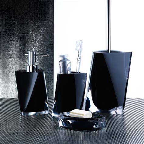 Twist Black Bathroom Accessories - Contemporary - Bathroom Accessory Sets - London - by Plumbonline