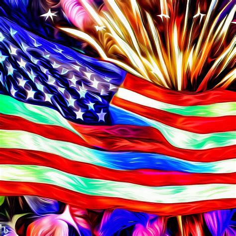 Download Flag America Fireworks Royalty-Free Stock Illustration Image ...