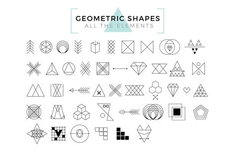 Vector Geometric Shapes & Art Logo By Paperly Studio | TheHungryJPEG