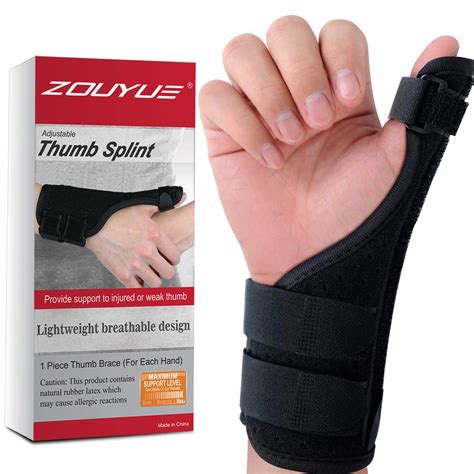 Buy ZOUYUE Thumb Wrist Support Brace, Adjustable Thumb Spica Splint for ...