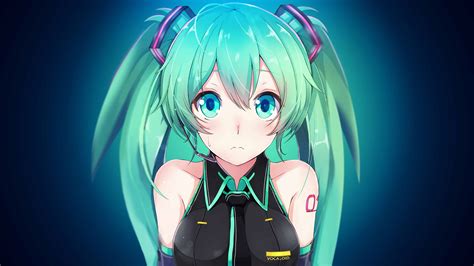 Hatsune Miku Portrait UHD 4K Wallpaper | Pixelz