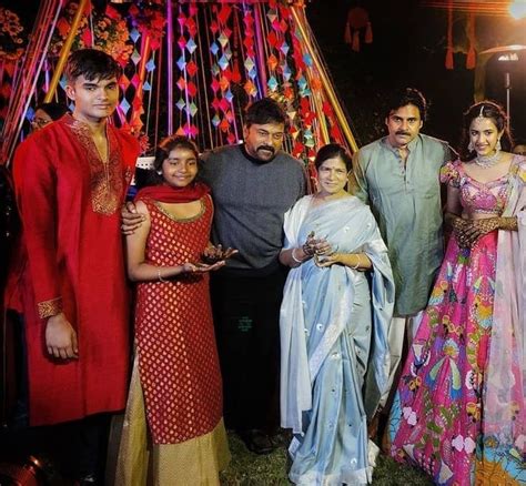 Pawan kalyan along with kids Aadhya and Akira Nandan attends Niharika ...