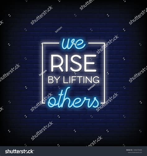 We Rise By Lifting Others Poster Stock Vector (Royalty Free) 1490470400 ...