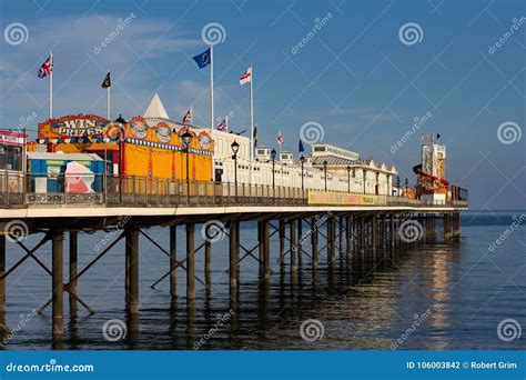 Paignton Pier on a Sunny Calm Day Editorial Photography - Image of ...