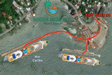 Roatan Cruise Port Map - Bertie Lisbeth