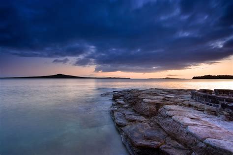 Rangitoto Island from Mission Bay - NZ Landscape Prints