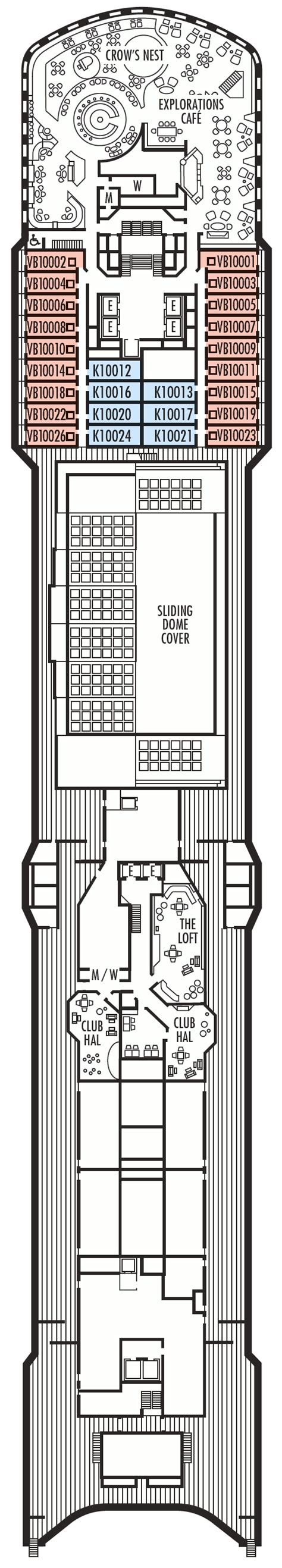 Zuiderdam deck plans - Cruiseline.com