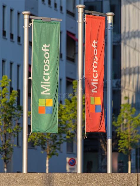 Microsoft flags editorial photo. Image of logotype, logo - 54920426