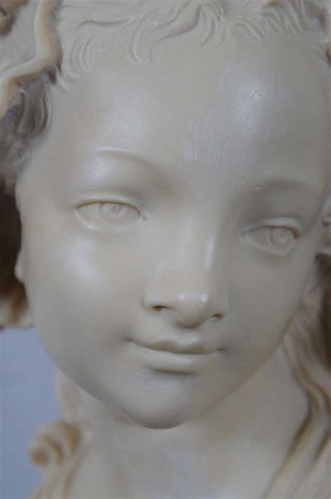 Vintage Grinam Niam Paris French Peasant Girl Bust Sculpture